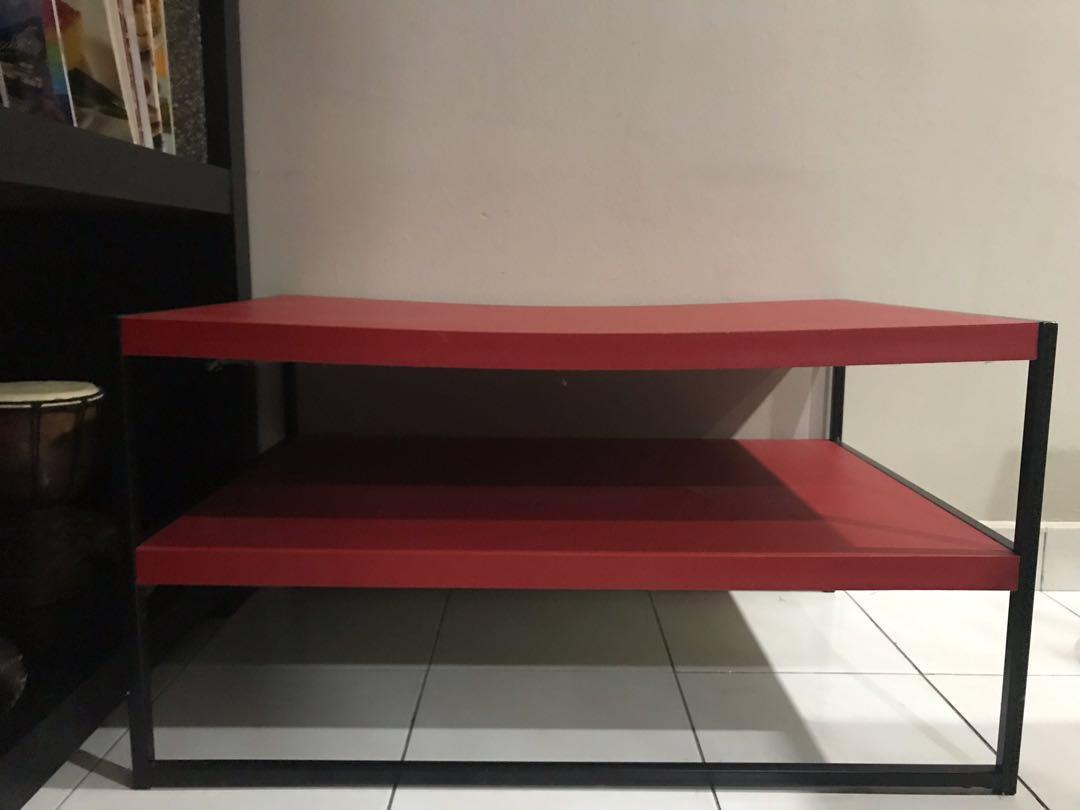 Ikea red tv console, Furniture & Home Living, Furniture, TV Consoles on