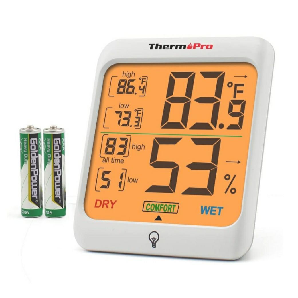 digital thermometer and humidity gauge