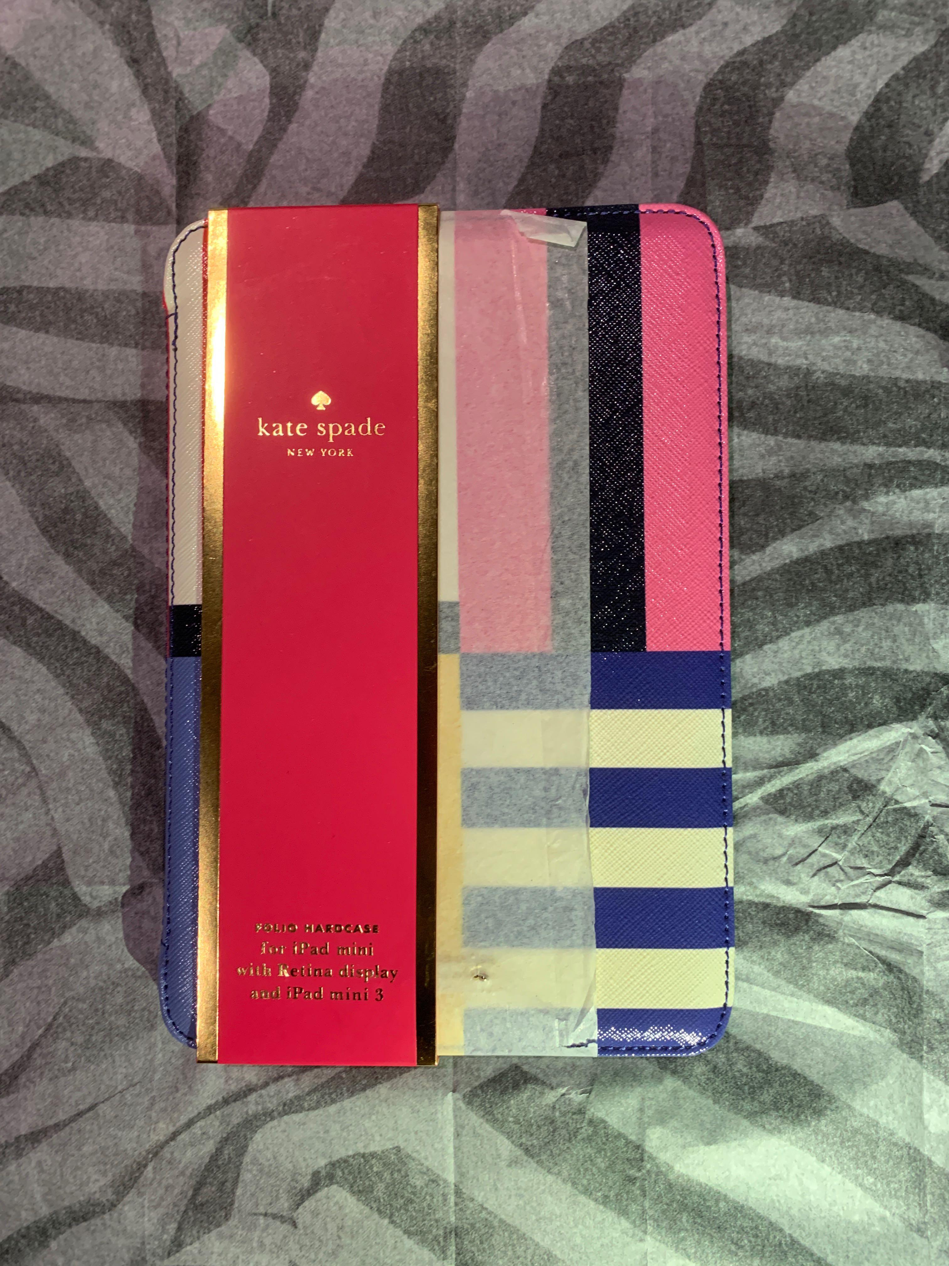 ipad mini 1/2/3 kate spade case mint condition w receipt, Mobile Phones &  Gadgets, Mobile & Gadget Accessories, Cases & Sleeves on Carousell