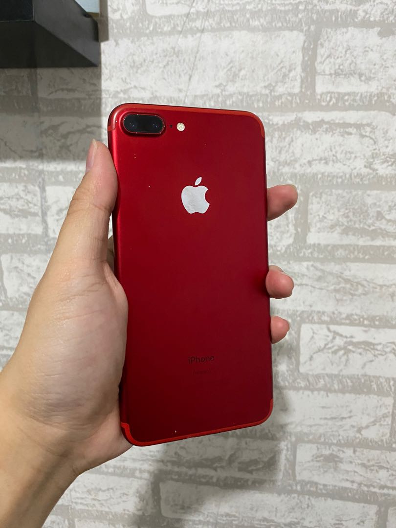 ISTIMEWA Iphone 7 Plus 128GB RED Edition No Minus, Telepon Seluler