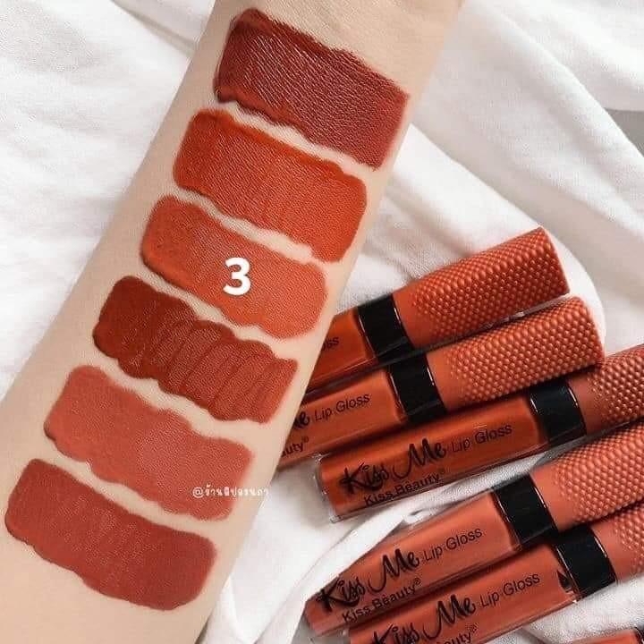 Kiss Beauty Kiss Me Lip Gloss Matte In Shade 3 Health Beauty Makeup On Carousell