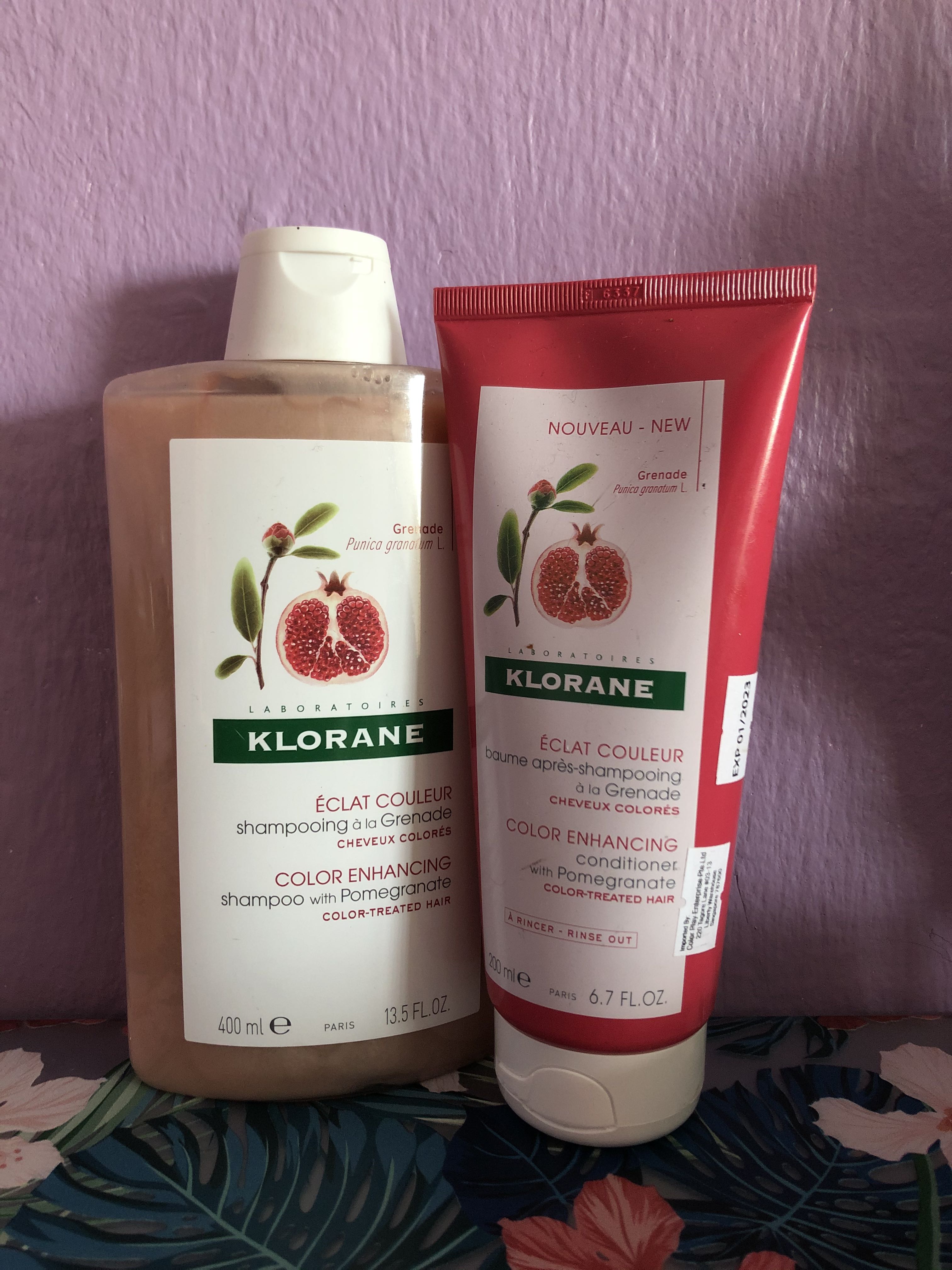 Klorane pomegranate shampoo and conditioner, Beauty & Personal Care