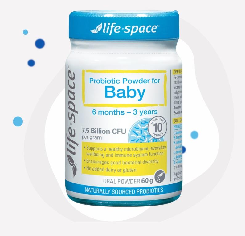 Life Space Probiotic Powder Oral for Baby 60g, For Babies 6 months - 3  years, 7.5 Billion CFU, Babies & Kids, Nursing & Feeding on Carousell