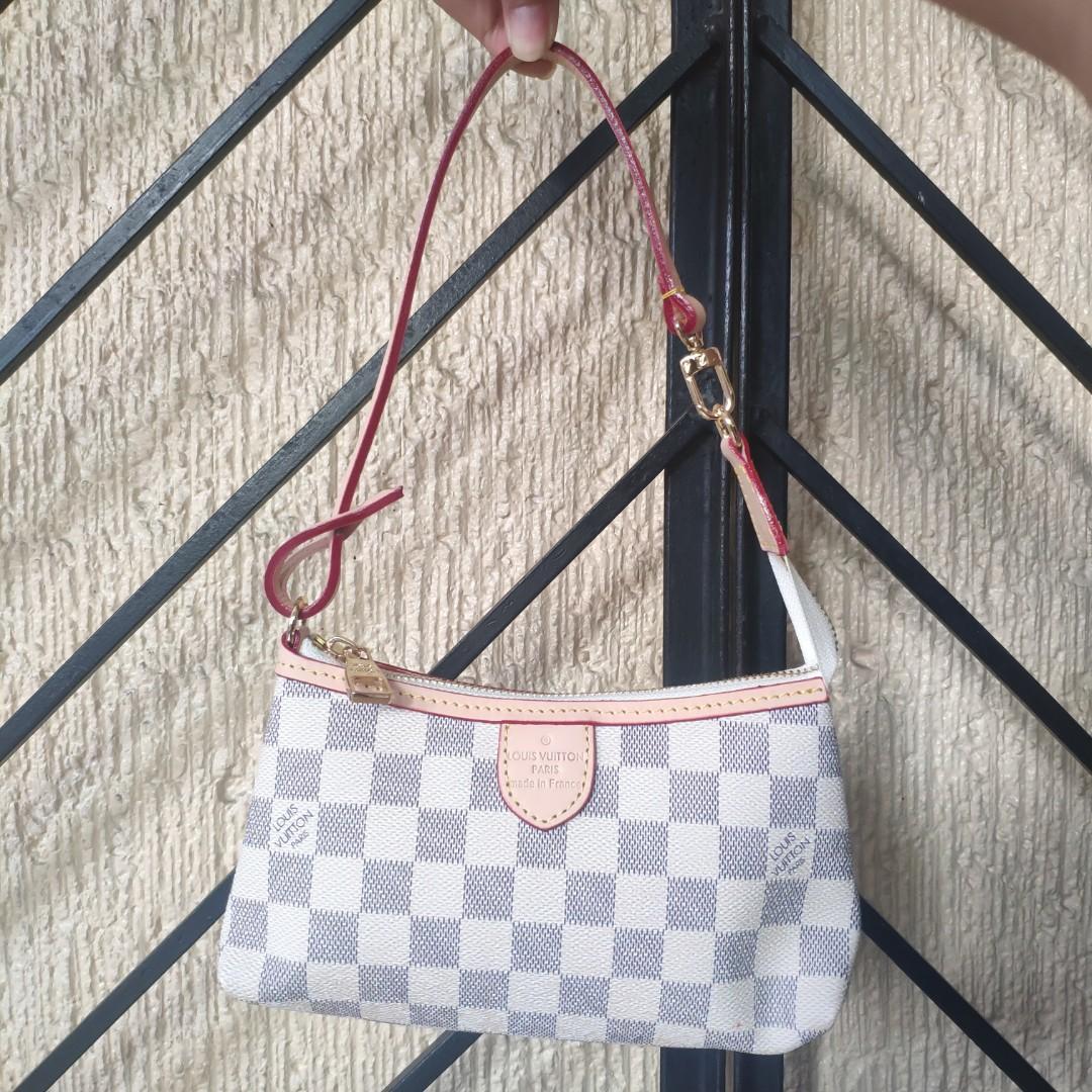 Sale ❗Multi Pochette In Damier Azur, Luxury, Bags & Wallets on Carousell