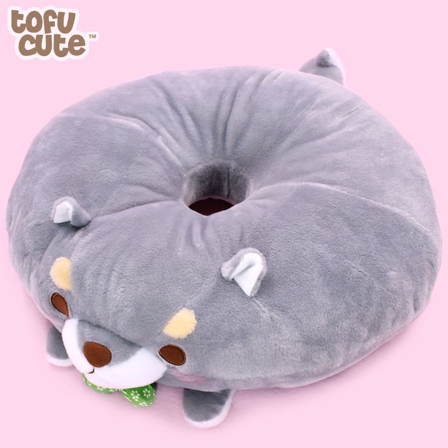 Mameshiba Mochikko Doughnut Giant Plush Charcoal Grey, Hobbies
