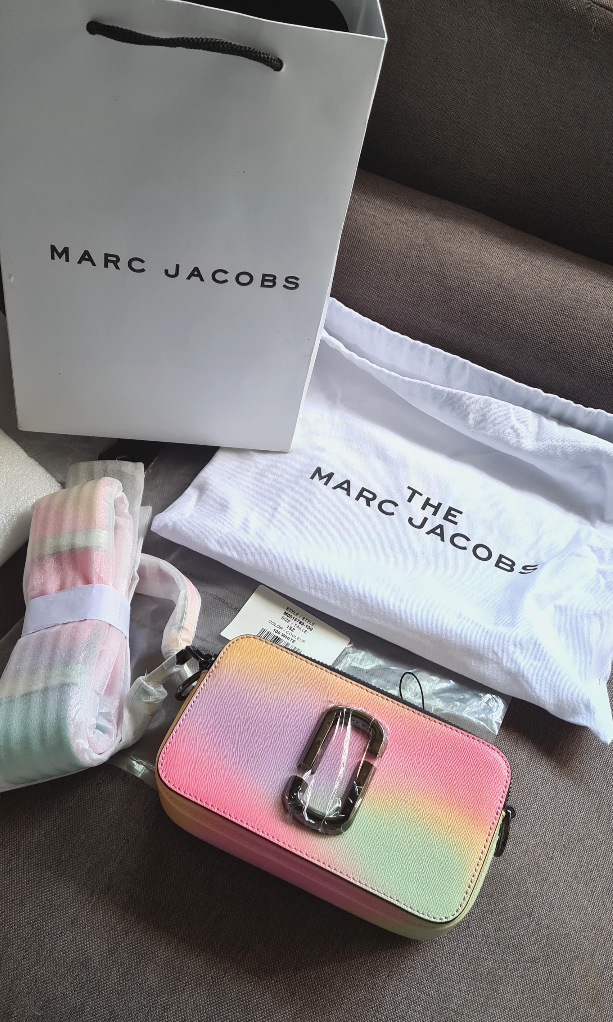 Marc Jacobs Multicolor Small Airbrush Snapshot Camera Bag In 100