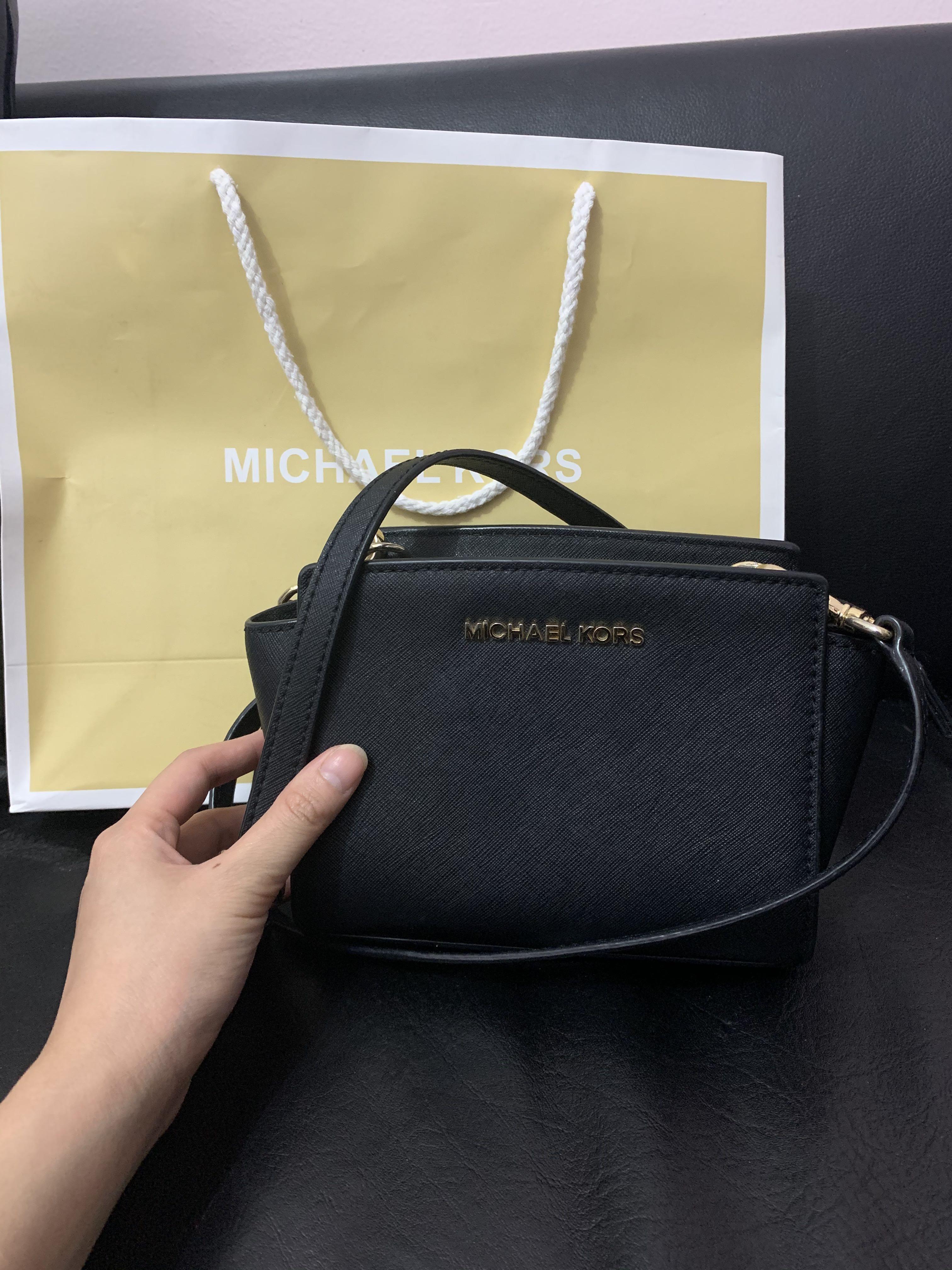 michael kors selma small grey