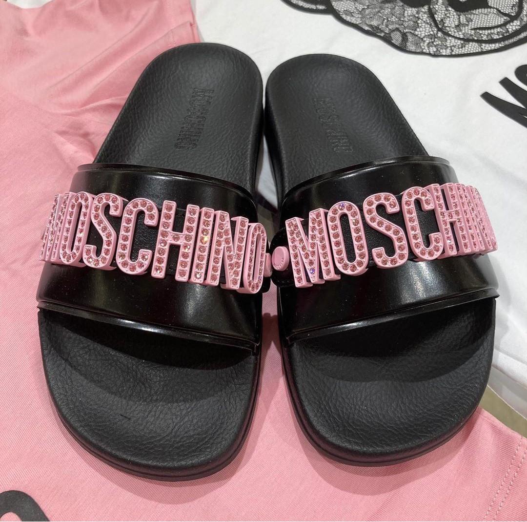 Moschino slides pink clearance