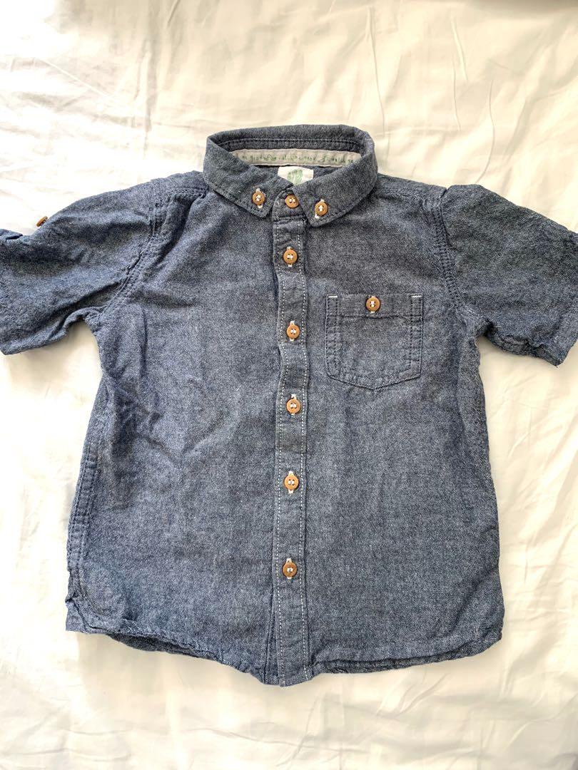 baby boy chambray shirt