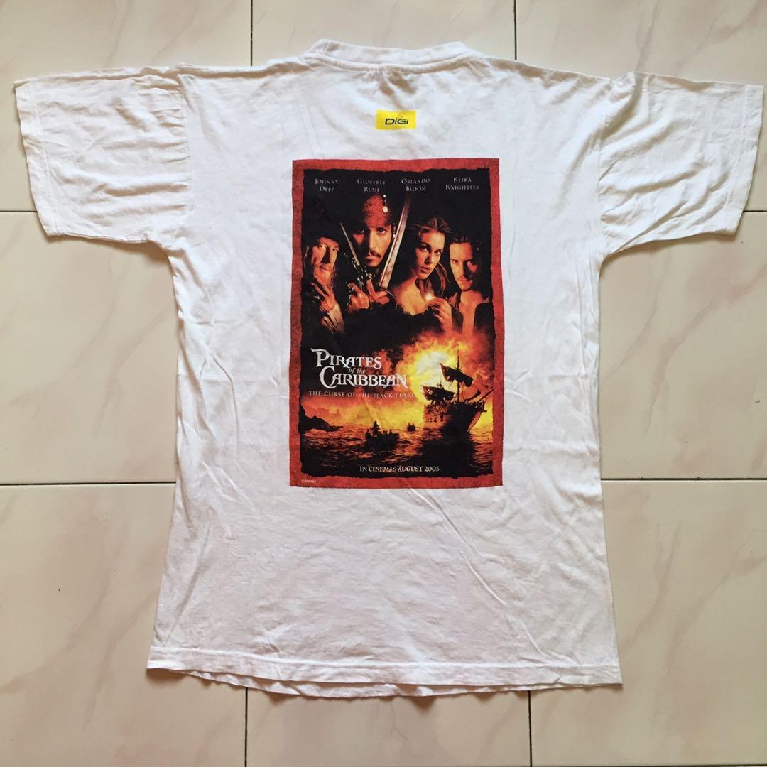 Vintage Pirates of the Caribbean Movie Promo T Shirt