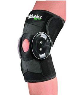 Mueller USA Green Adjustable Hinged Knee Brace Support Black