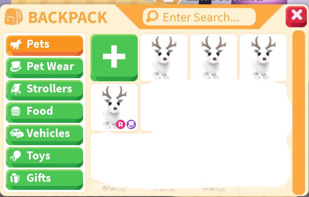 Featured image of post Adopt Me Reindeer Pet / It is classified as a rare pet and is no longer available unless obtained on christmas day or by trading with other players.