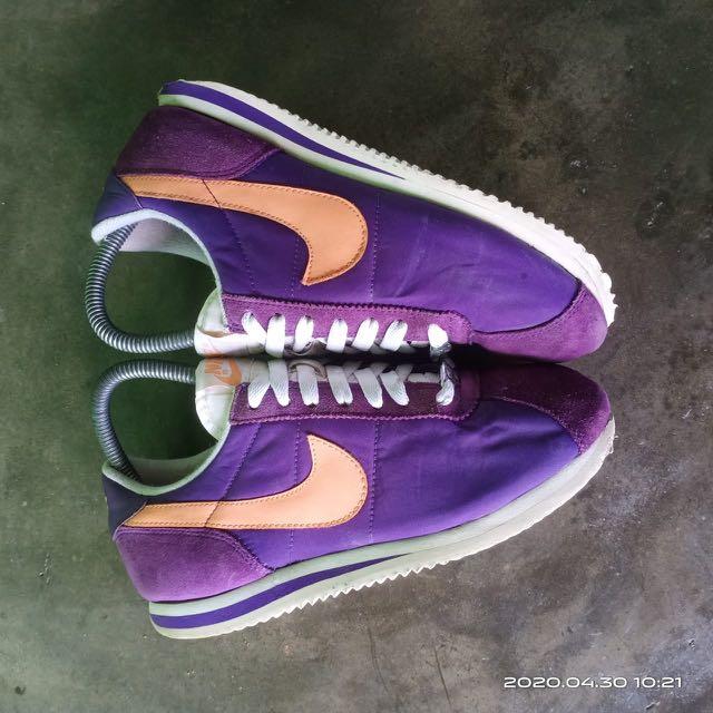 Nike cortez purple velvet clearance