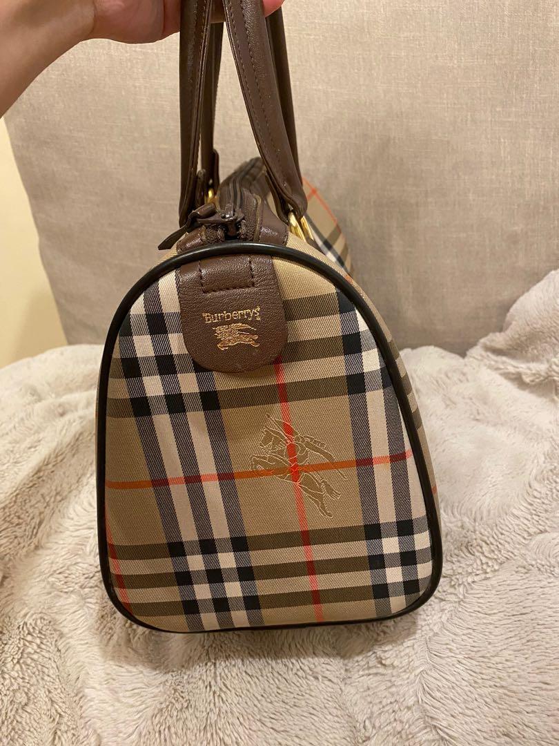 Vintage Burberry Boston bag, Luxury, Bags & Wallets on Carousell