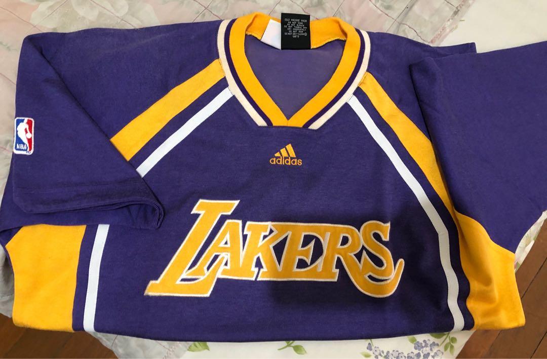 LA Lakers Adidas Warm Up Jersey Shirt