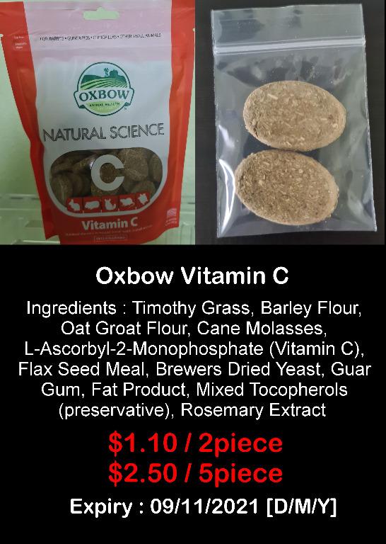 Oxbow vitamin deals c