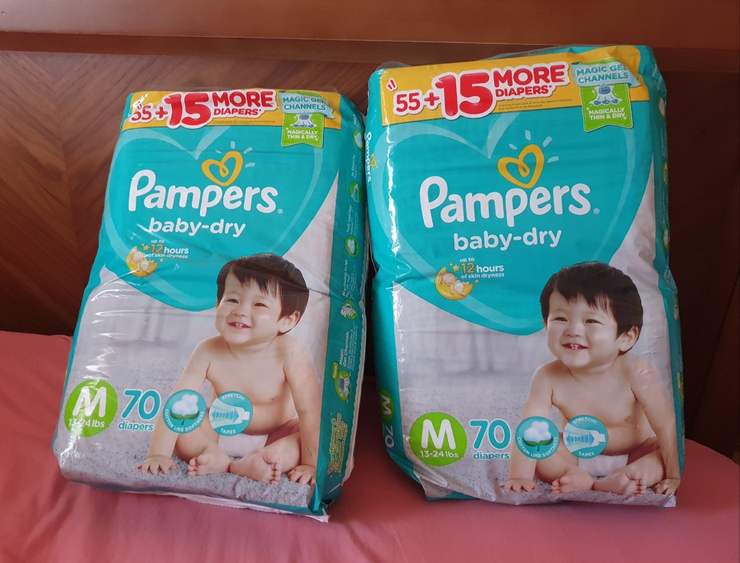 Pampers medium 70 discount pcs price