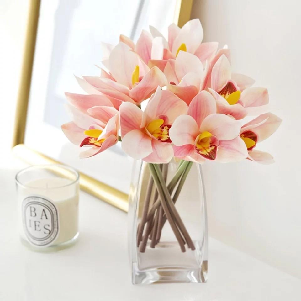 Po Artificial Orchid Gardening Flowers Bouquets On Carousell