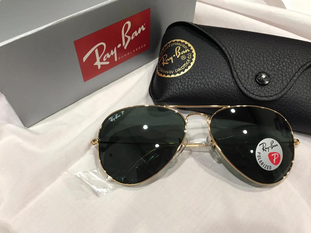 Ray Ban Aviator Classic Sunglasses Rb3025 001 58 58 14 Polarized Men S Fashion Accessories Eyewear Sunglasses On Carousell