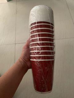 ribbed paper cups with cover