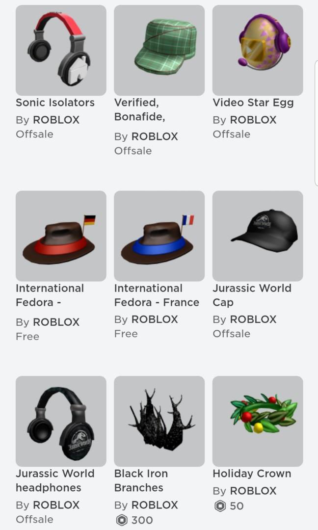 Roblox Accs Video Gaming Gaming Accessories Game Gift Cards Accounts On Carousell - holiay crown roblox