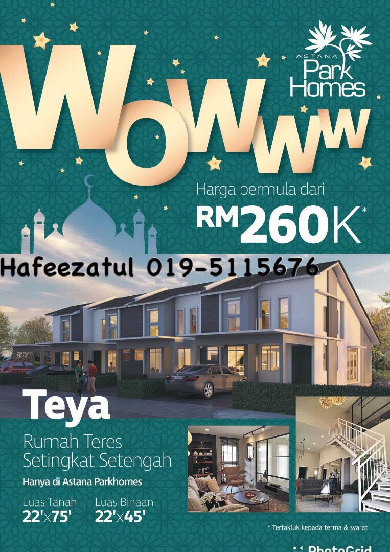 Rumah Teres Satu Setengah Tingkat Teya Property For Sale On Carousell
