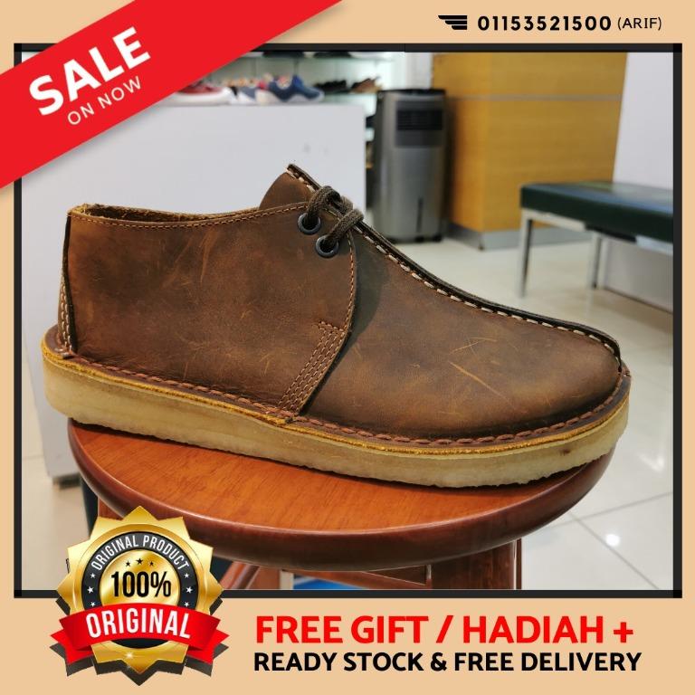 clarks desert trek beeswax sale