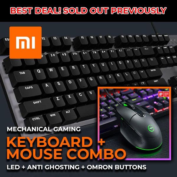 Sg Stock Selling Fast Xiaomi Mechanical Gaming Keyboard And Mouse Combo Set Best Deal Electronics Computers Desktops On Carousell