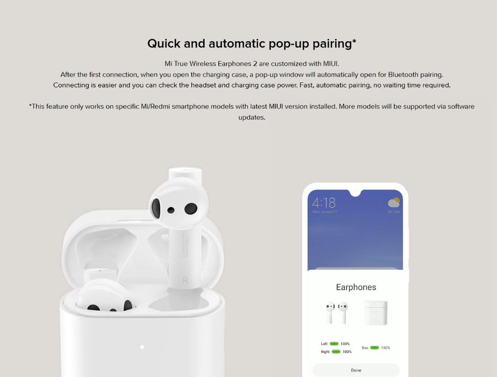 Xiaomi airdots pro 2 pop up cheap