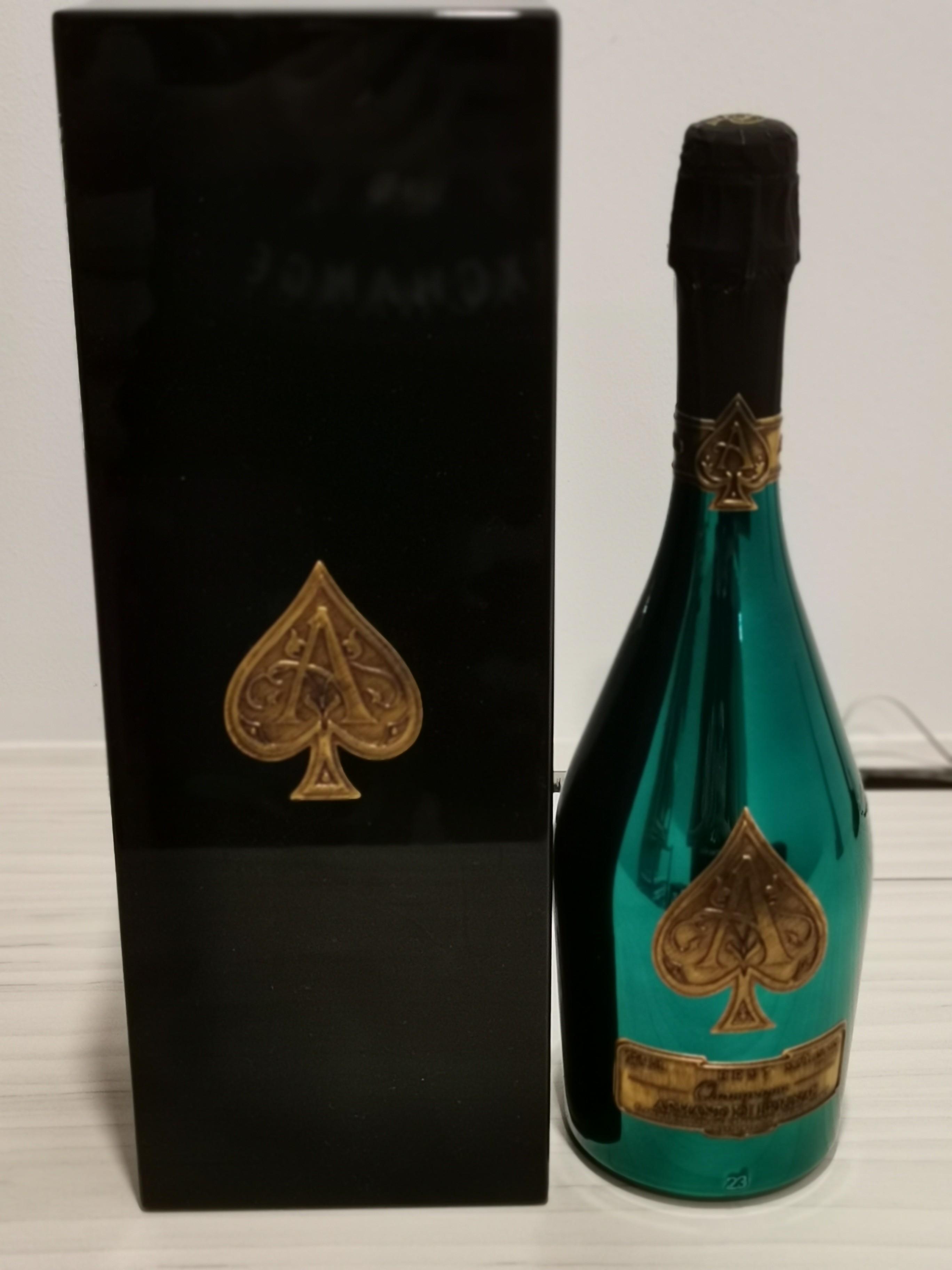 armand de brignac ace of spades brut gold on Super Rare Armand De Brignac Ace Of Spades Brut Green Hobbies Toys Collectibles Memorabilia Vintage Collectibles On Carousell