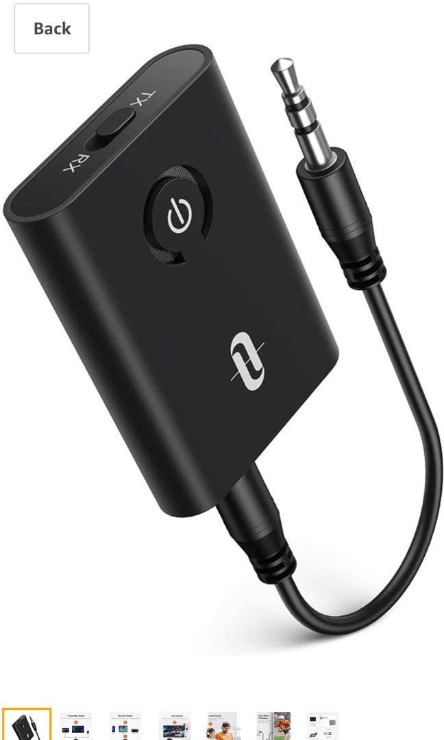 TaoTronics Bluetooth 5.0 Transmitter and Receiver, Audio, Headphones