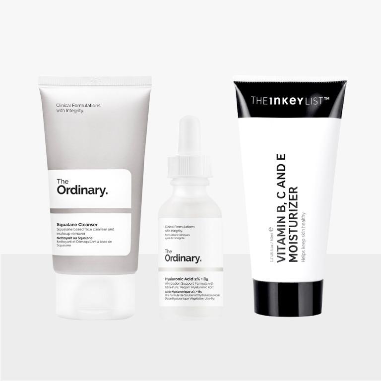 The Hydration Set The Ordinary The Inkey List Squalane