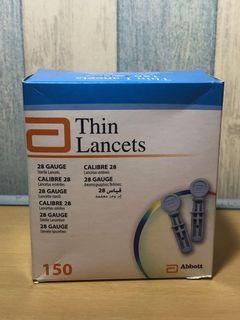 Thin Lancets