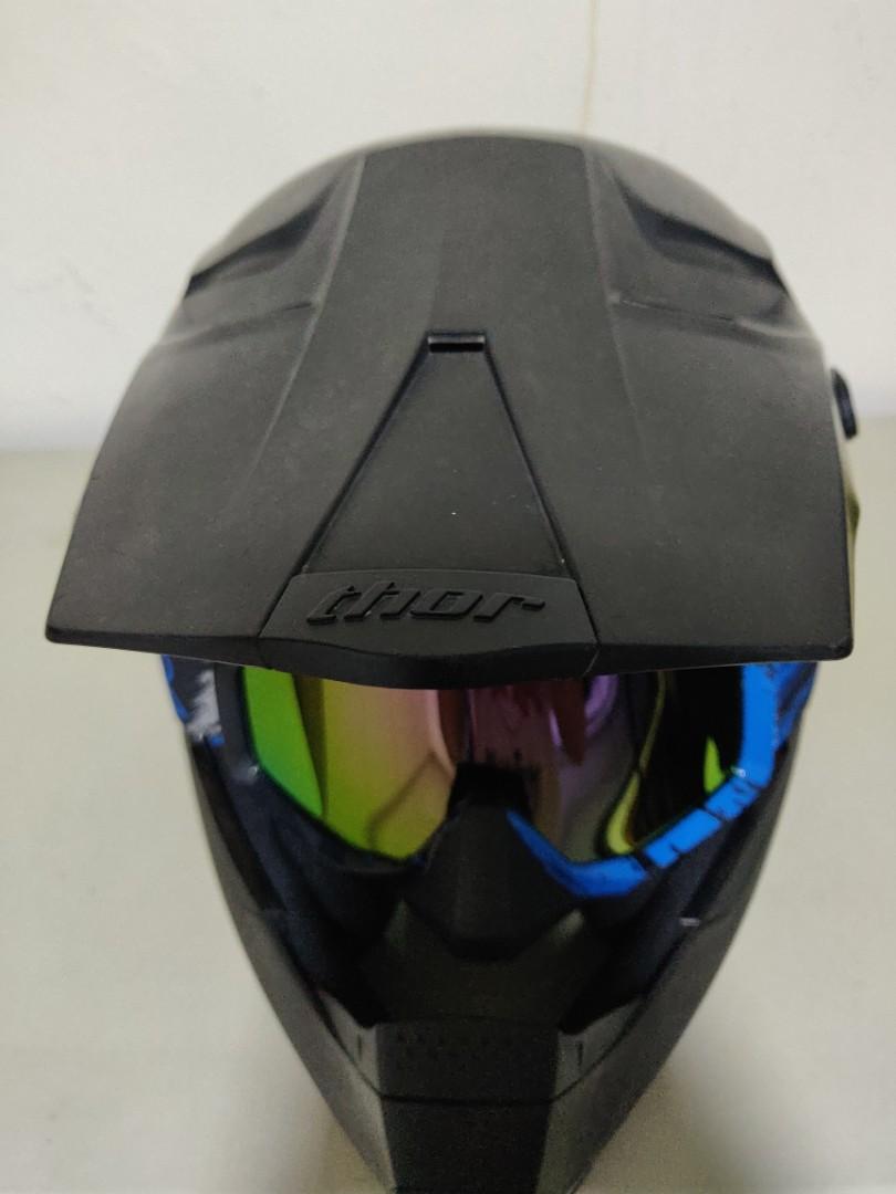 Thor Quadrant helmet with Vemar visor, Motorcycles, Motorcycle Apparel on Carousell