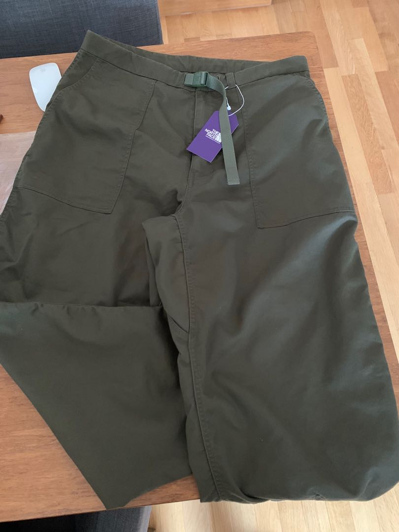 The north face purple label stretch twill wide cropped pants, 男裝 