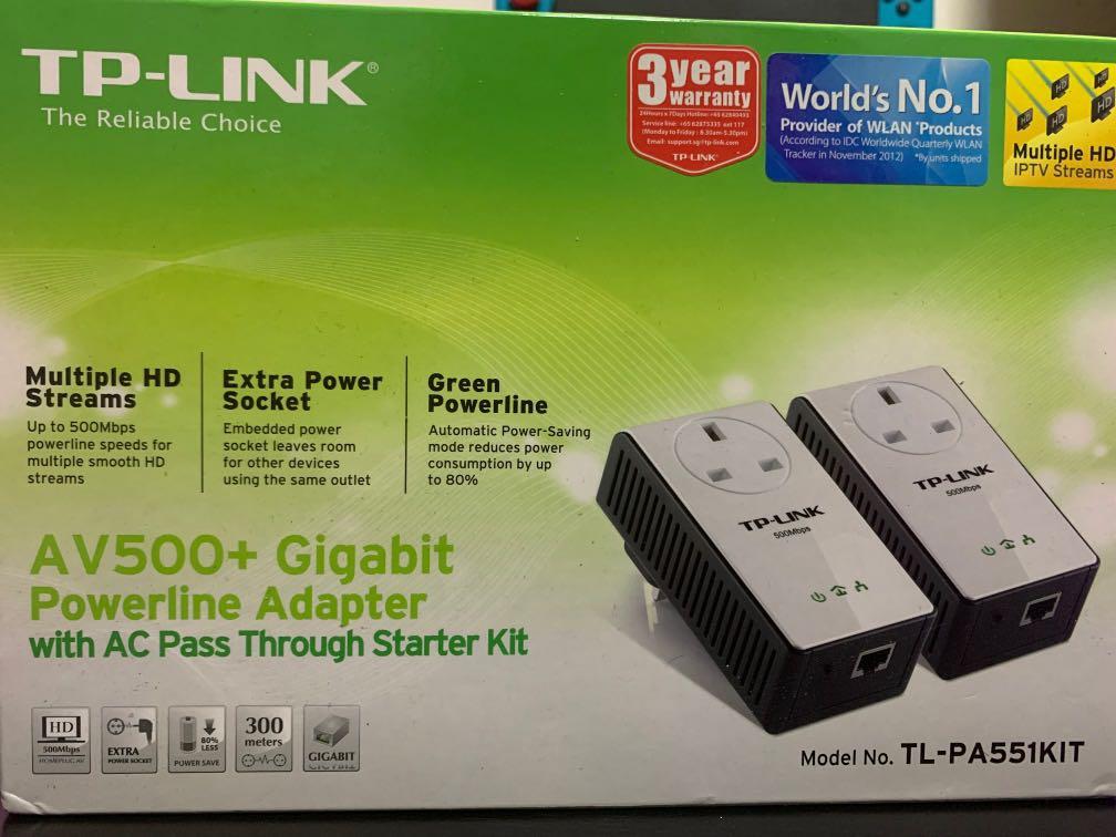 Tp Link Av500 Gigabit Power Line Adapter Electronics Computer
