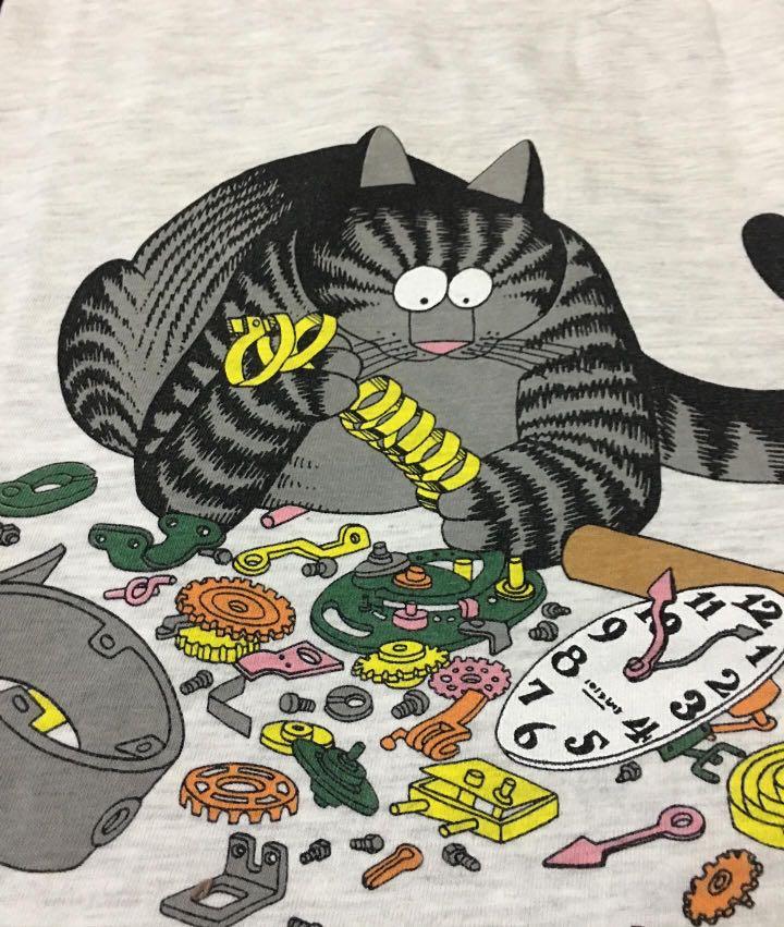 Tshirt crazyshirt bkaliban kucing gemuk vintage, Menu0027s Fashion 