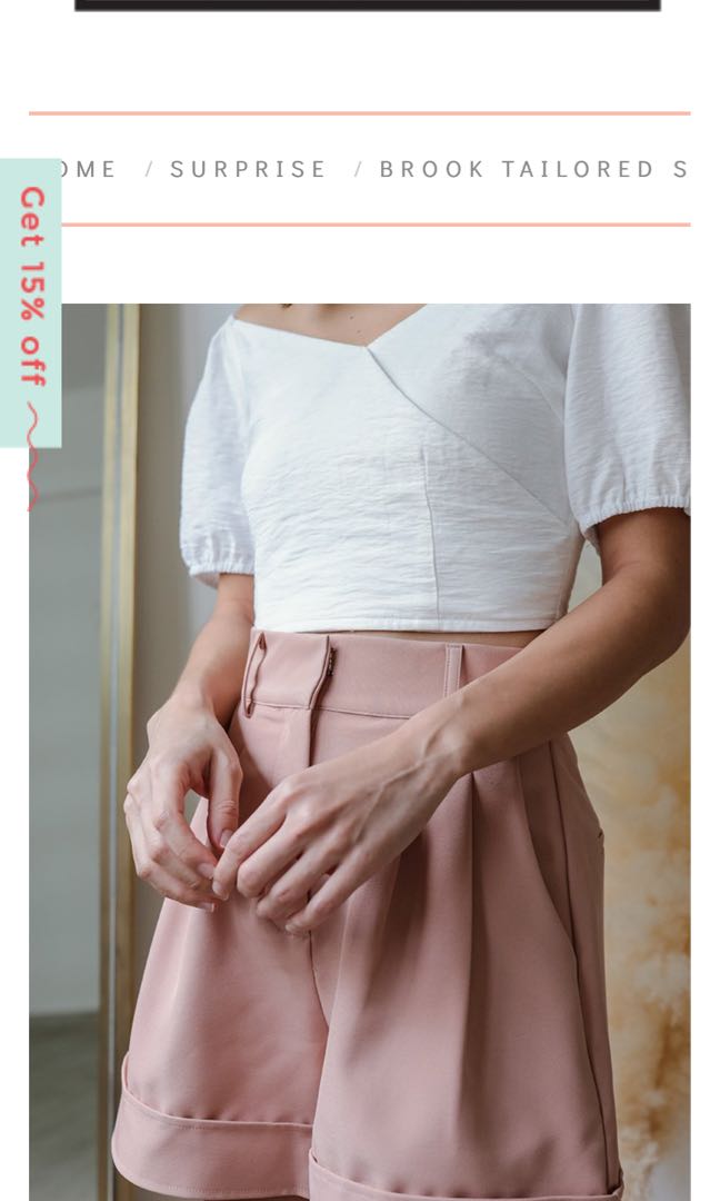 brook tailored shorts