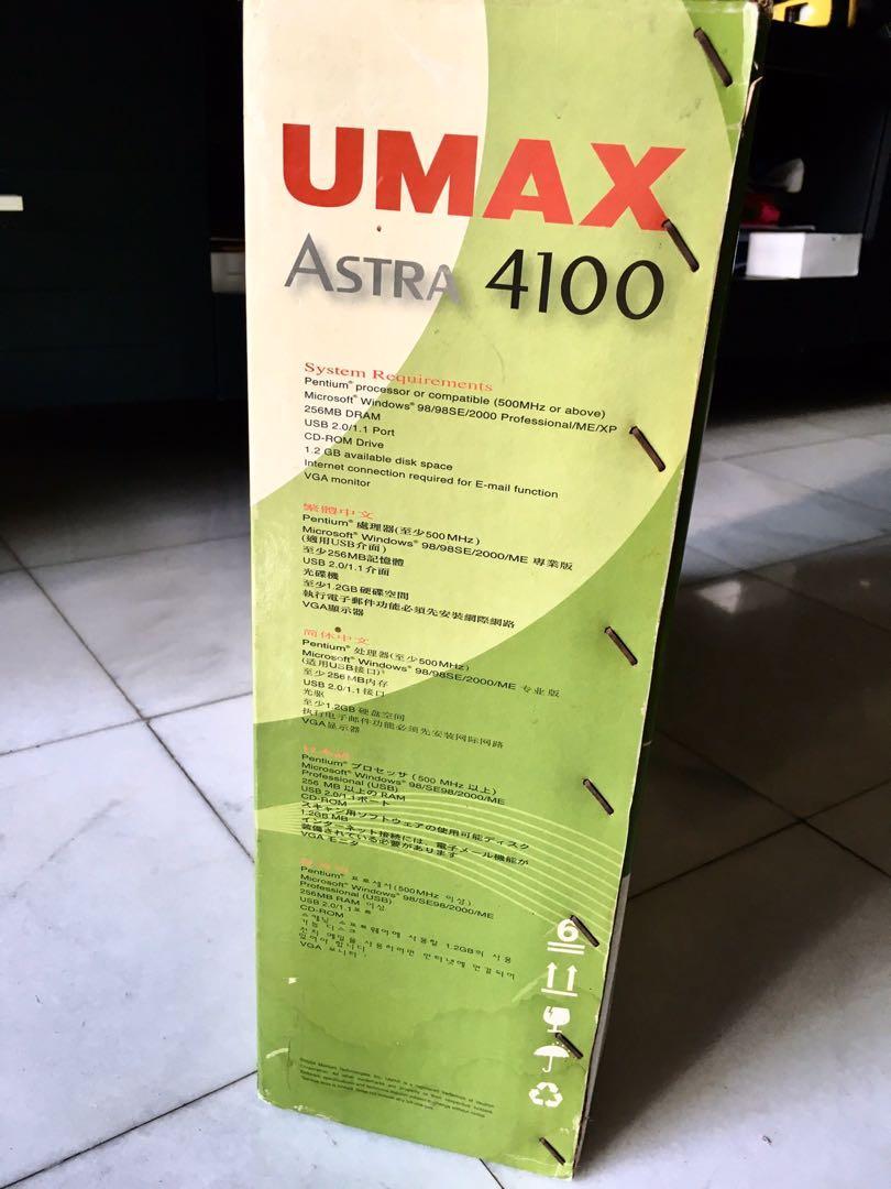 Umax Astra 4100 Scanner, Computers & Tech, Parts & Accessories ...