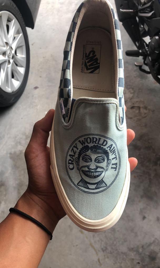 Vans john van hamersveld slip on on sale