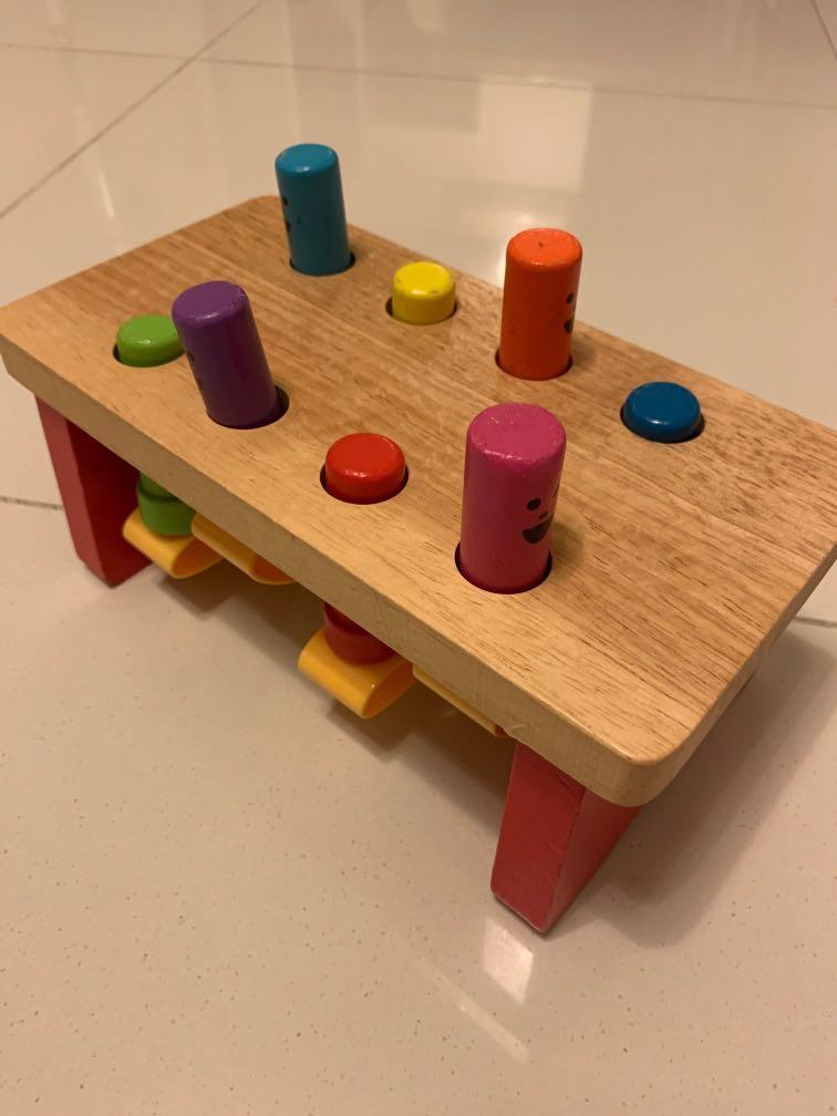 the wooden toy