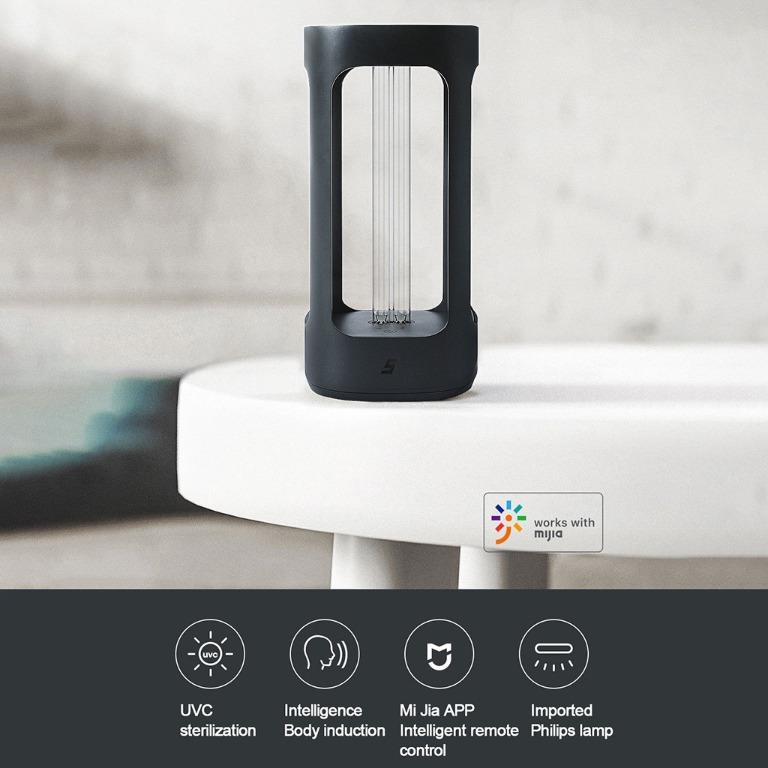 Xiaomi FIVE Intelligent UVC Sterilizer Lamp Germicidal Light UV C sterilization intelligent Human body sensor Mijia APP Furniture Home Living Home Improvement Organisation Home Improvement Tools Acces...