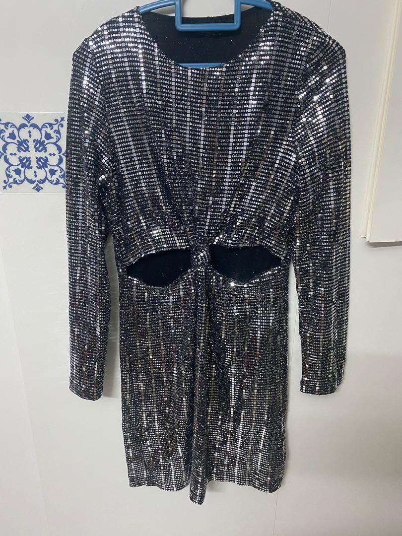 zara bling dress