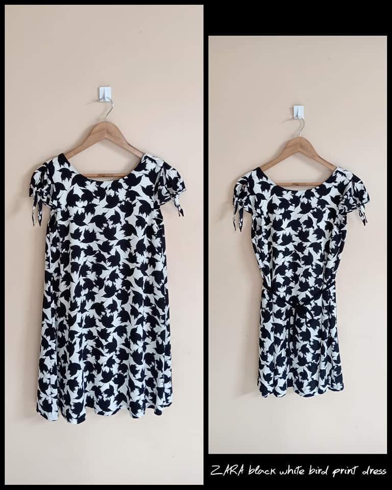 zara printed dress