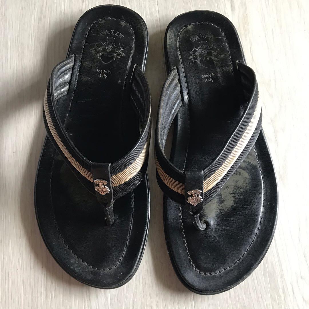 men's bally leather sandals