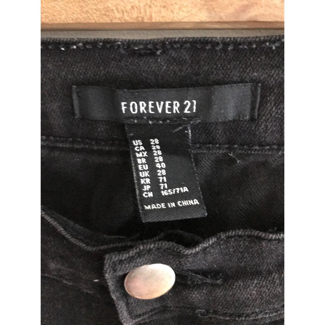 forever 21 jean sizes