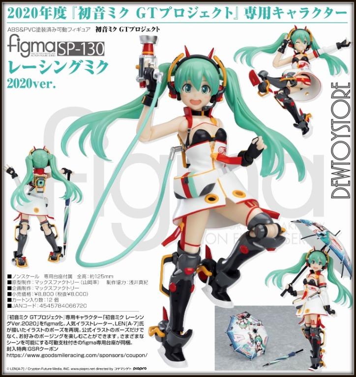 𝗣𝗿𝗲 𝗼𝗿𝗱𝗲𝗿 Figma Good Smile Racing Action Figure Sp 130 Hatsune Miku Gt Project Racing Miku Version Hobbies Toys Toys Games On Carousell