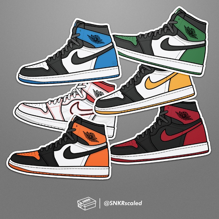 jordan 1 low stickers pack