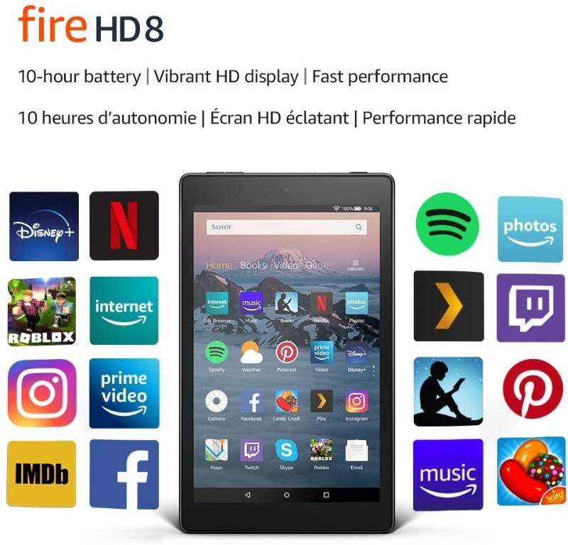 Amazon Fire HD 8" 32gb Black w Case (Category: Android) located in Manila. Submitted by jc_jc_jc (Listing ID 1010167743, Image 1). Description: LIKE NEW Amazon Fire HD 8 inch 32GB capacity Color: Black Used but looks like new. Used it for Netflix and games only Includes original cord, power brick and box Includes Moko Smoked Black Case valued at P1,500 - Long battery life of up to 10 hours of - Super Vibrant 8" HD display - 32 GB of internal stor