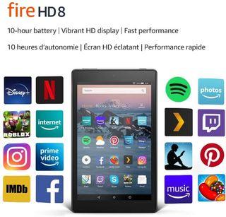 Amazon Fire HD 8" 32gb Black w Case
